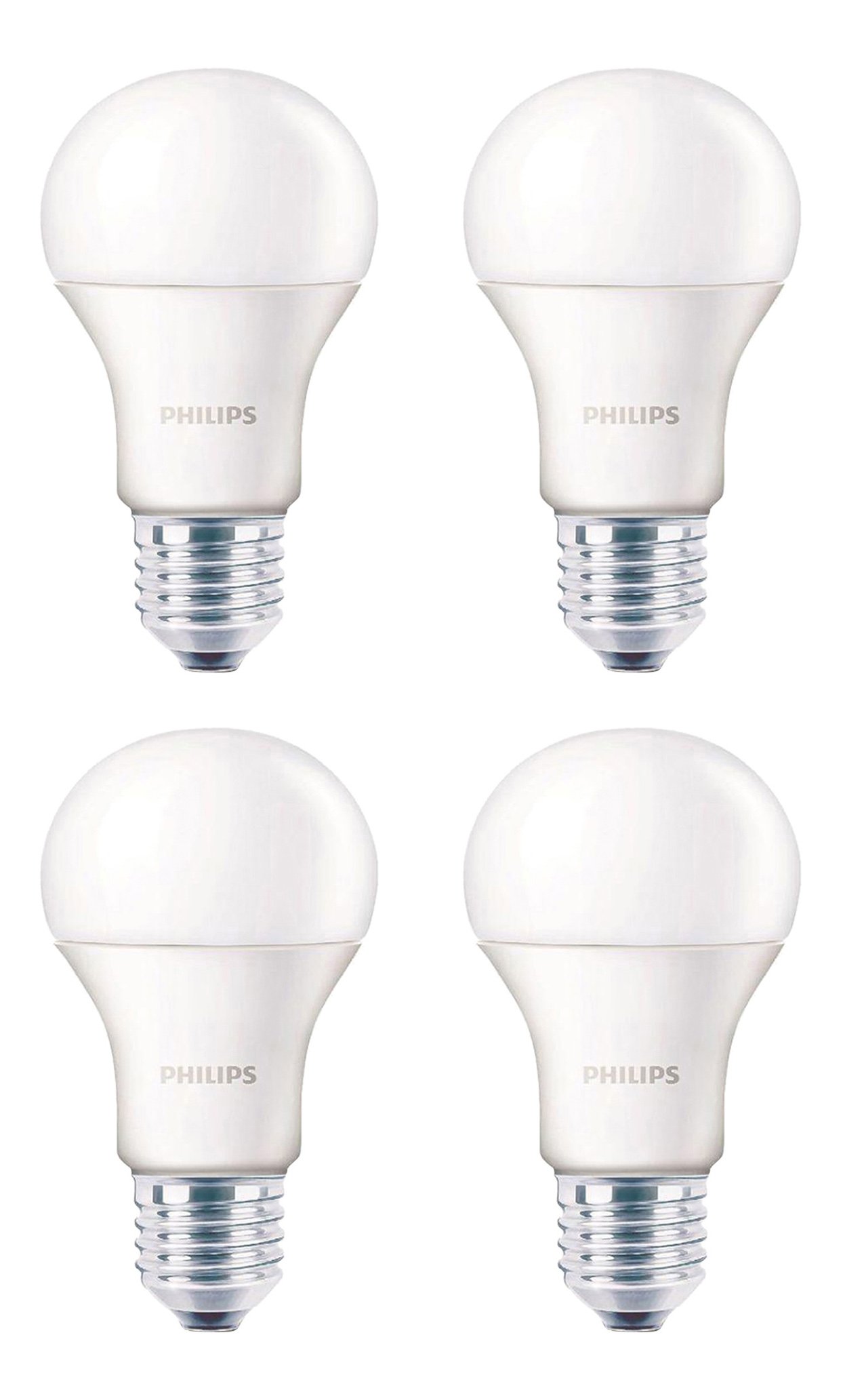 E27 7-Watt WW LED Bulbs (Pack of 4, Warm White)