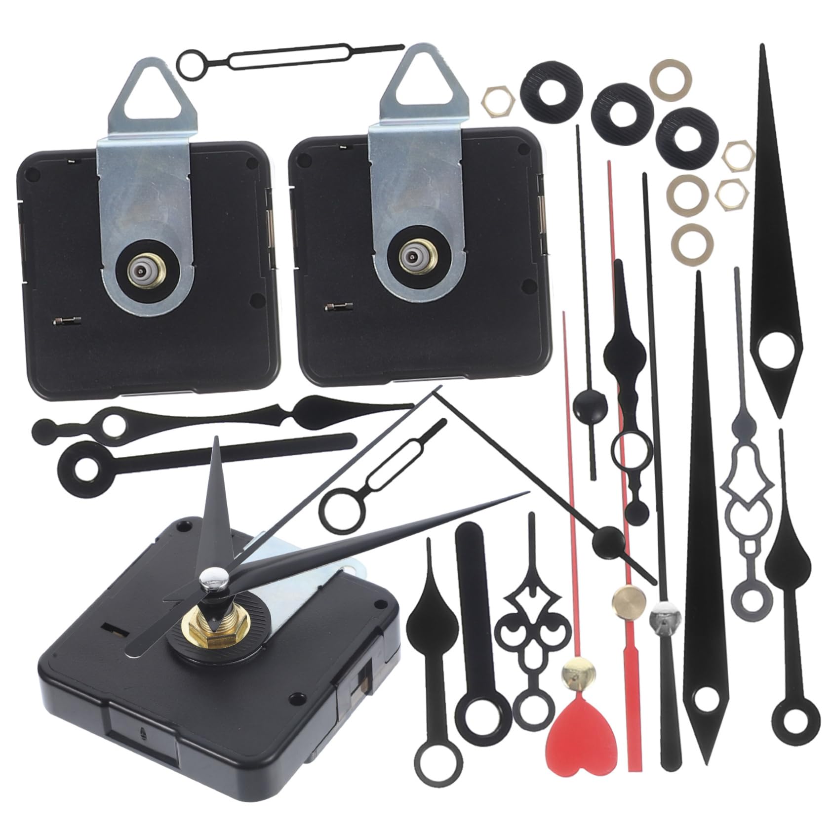 STOBOK 3 Sätze Uhrwerk aus Quarz dekorative Wanduhr Uhrenwand Wanduhr modern Bausatz Uhrwerk Leise Ersatz-Reparatur-Uhrwerk DIY -Uhrenmechanismus Wanduhrwerk Plastik