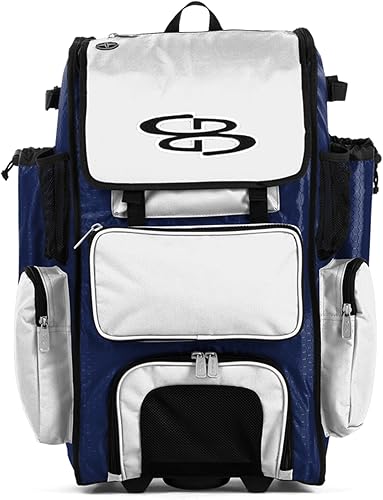 Miniatura 10 de Boombah Rolling Superpack - Bolsa para equipo de béisbolsóftbol - 23-12" x 13-12" x 9-12" - Varios colores - Mango telescópico y capacidad para 4