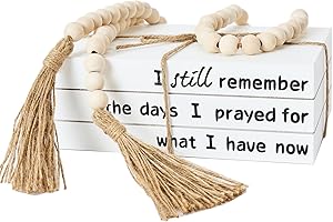 Rustic Farmhouse Bedroom Decor with Decorative Faux Books