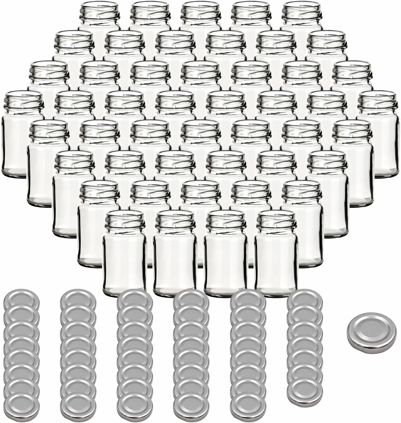 gouveo set van 24 inmaakpotten 40 ml mini met schroefdeksel goud - mini voorraadpotten met schroefdop TO43 - jampotten, inmaakpotten, kruidenpotjes (EGR040G gouveo set van 24 inmaakpotten 40 ml mini met schroefdeksel goud - mini voorraadpotten met schroefdop TO43 - jampotten, inmaakpotten, kruidenpotjes (EGR040G