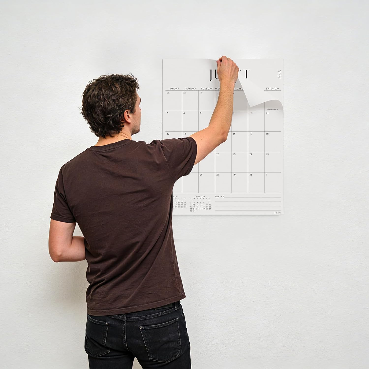Jotsome Large Wall Calendar 2026-2027, Monthly Wall Calendar From Now to June 2027 17 x 22 inch in Home and Office for Easy Organizing (Now - Jun 2027, 17" x 22")