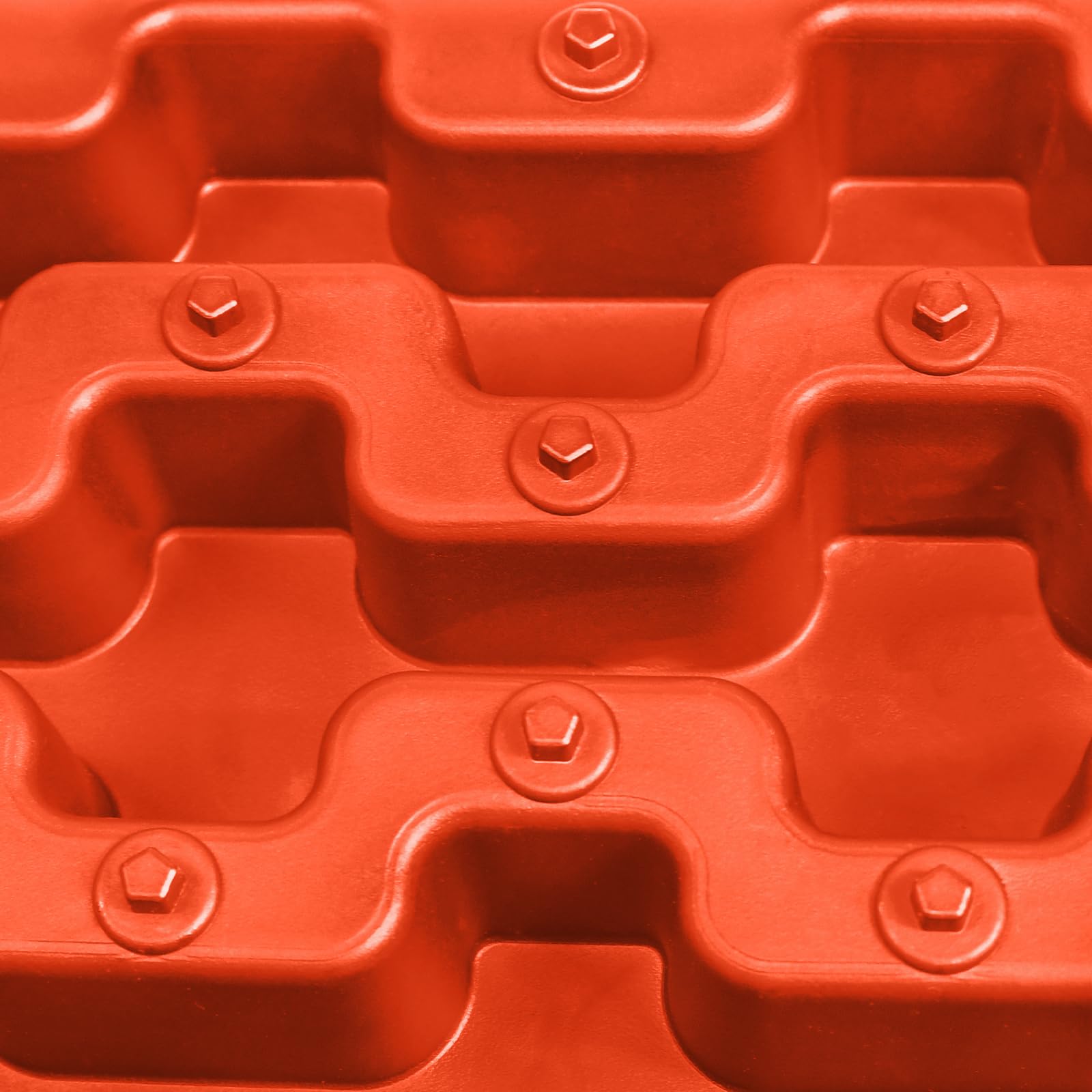 YUENFONG 2 Stück Sandbleche Anfahrhilfe mit Aufbewahrungstasche, Traktionsmatte Recovery Board 10T Last Traktionshilfe, Reifenleiter für Wohnmobil Geländewagen PKW, Orange