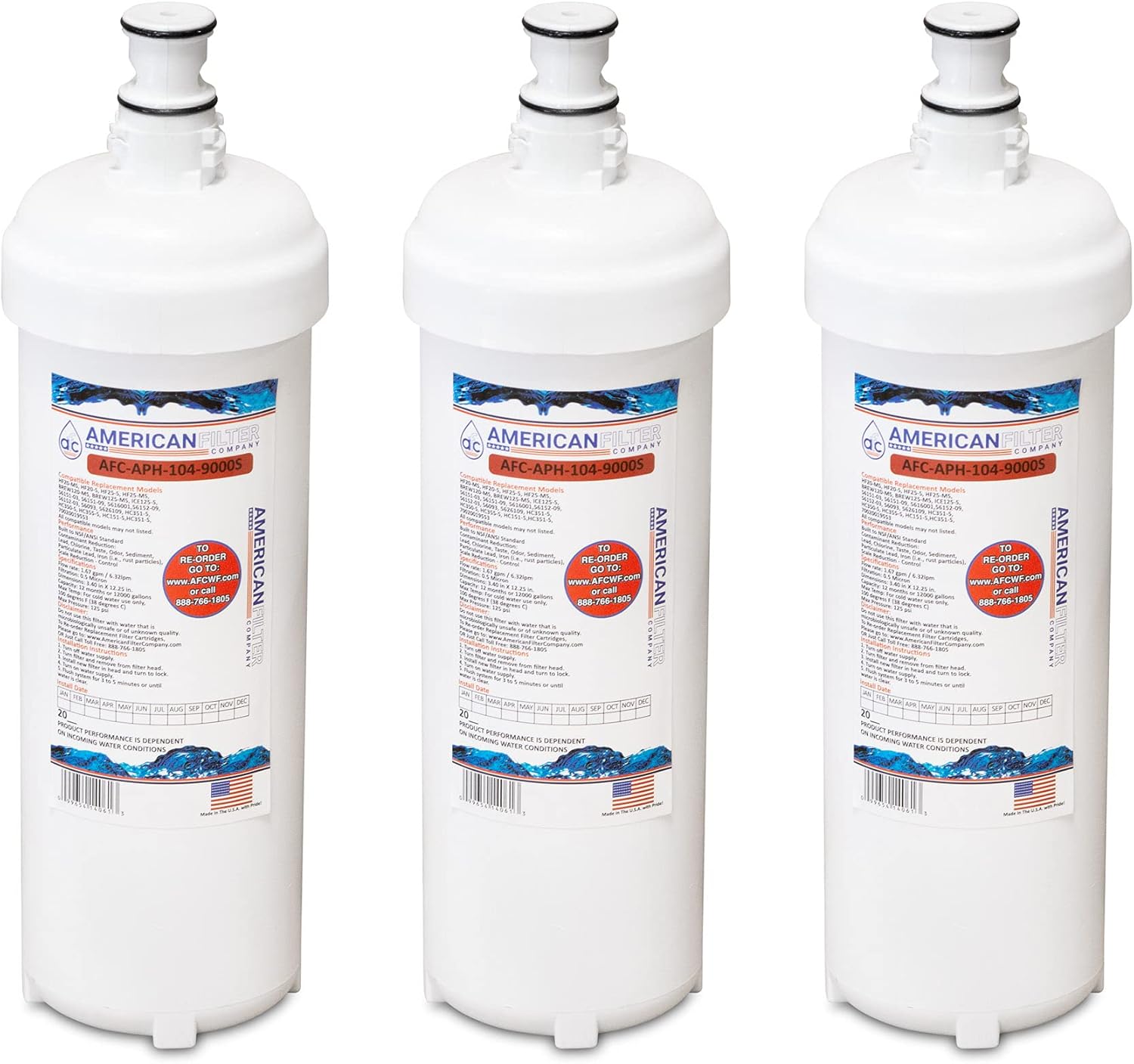 Buy American Filter Company 3 Pack Tm Brand Water Filter Afc Aph 104 9000s Comparable With Aqua Pure R Hf25 S Filter Online In Taiwan B00vxs7s9e