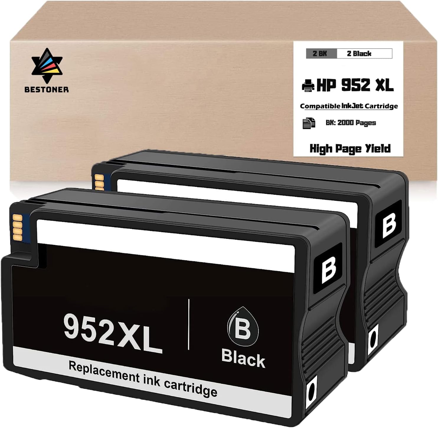 952XL Cartucce D'inchiostro Nero Di Ricambio Per HP 952 XL - Foto 4