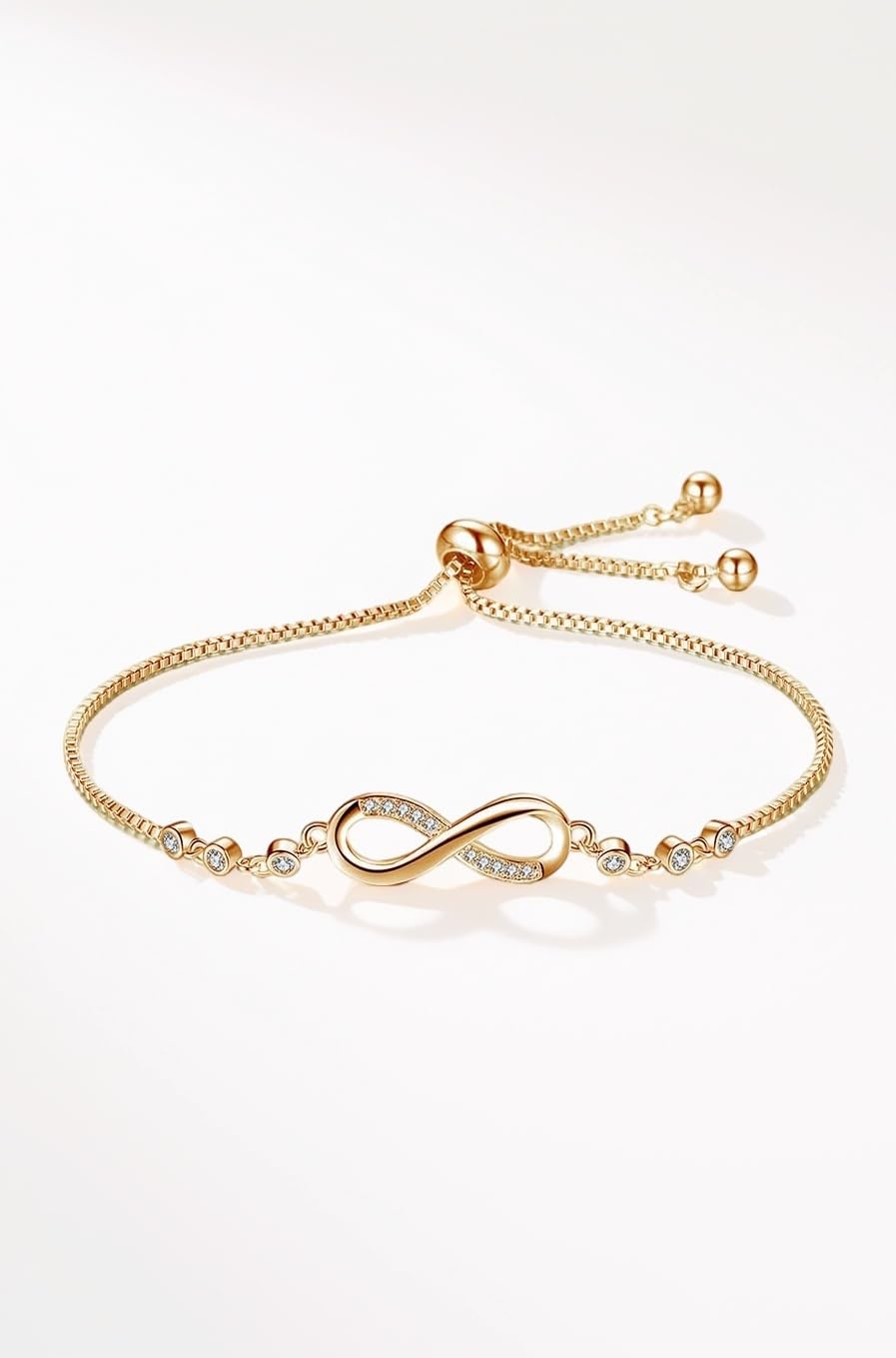 Shining Diva Fashion Latest Stylish Crystal Charm Bracelet for Women and Girls