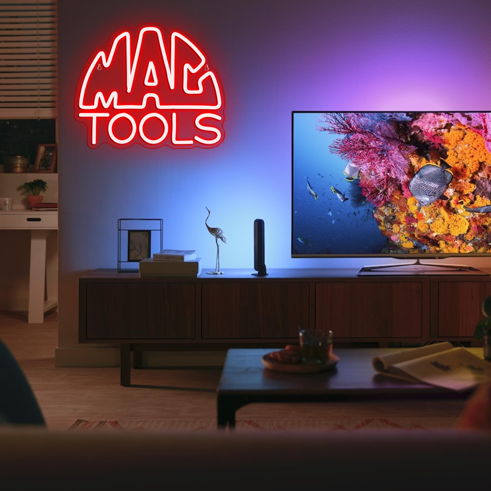Amazon.co.jp: MAC Tools ガレージ ネオンサイン 壁装飾用 調光機能