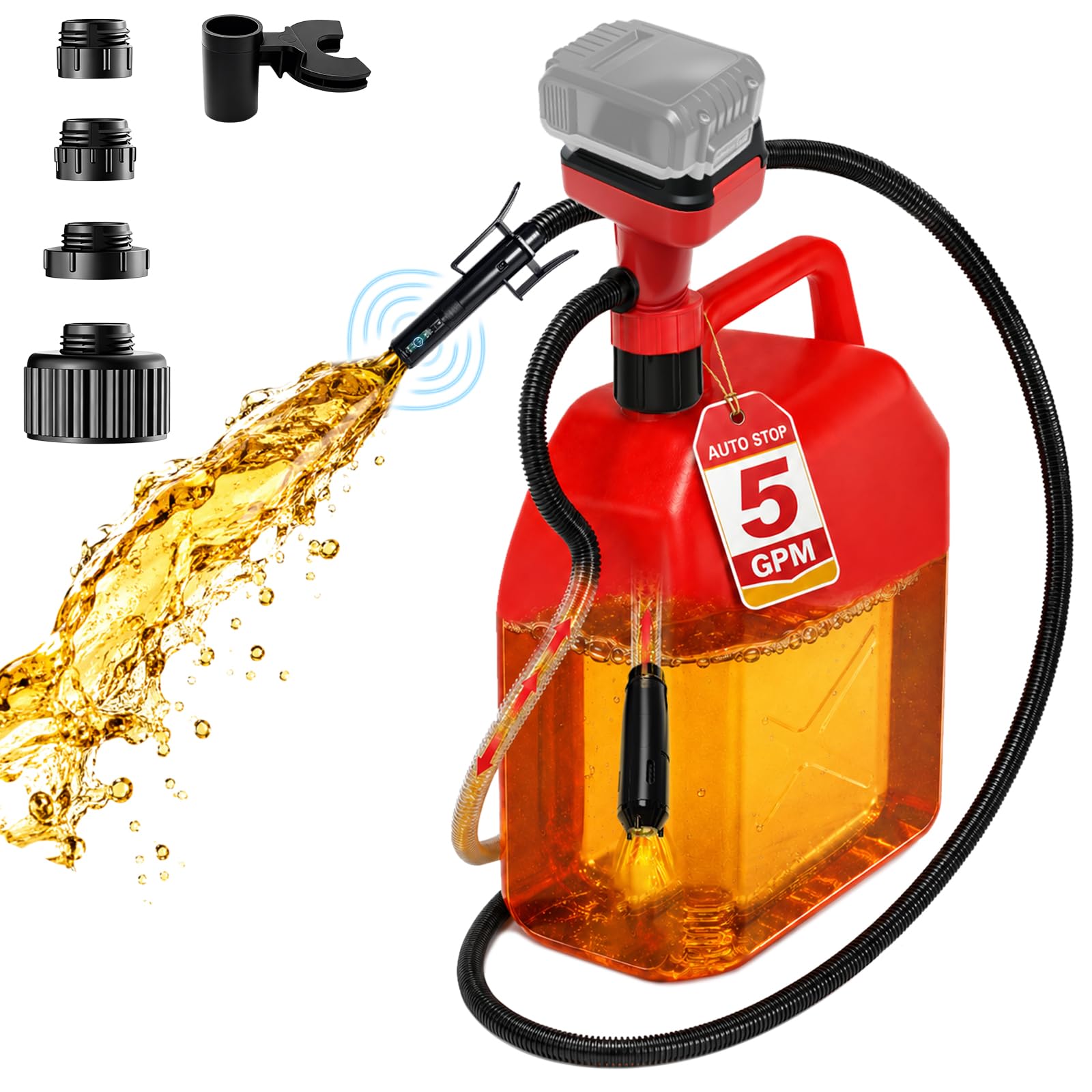 Bomba de transferencia de combustible inalámbrica DeWalt 20V diésel 8
