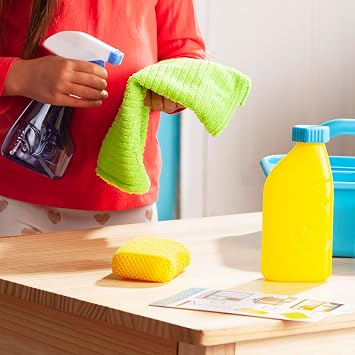 Melissa & Doug Spray Squirt & Squeegee 9-Piece Cleaning Play Set