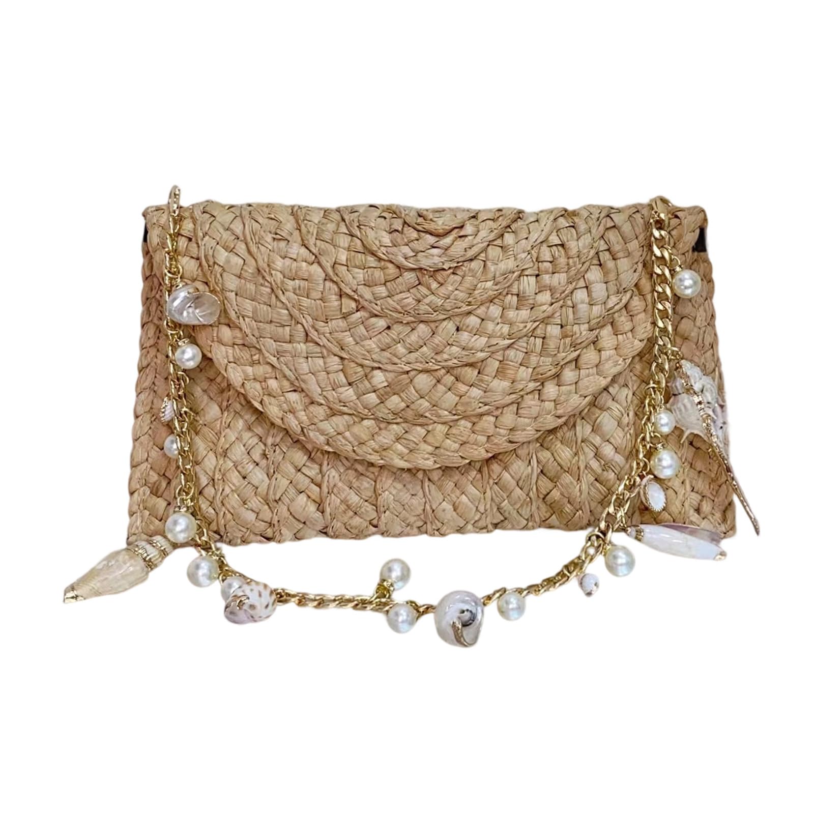 Borsa a tracolla contemporanea Borsa sottobraccio in lino cotone con scomparti organizzativi Borsa a tracolla intrecciata a mano elegante per trasporto quotidiano