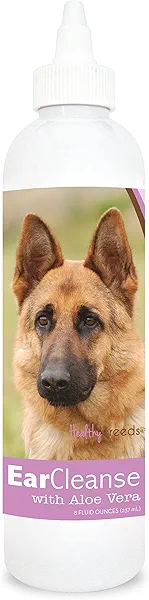 Healthy Breeds German Shepherd Ear Cleanse with Aloe Vera Sweet Pea and Vanilla 8 oz