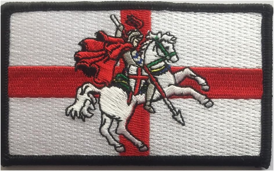 Iron or sew on England patch, Cross of St George with St George