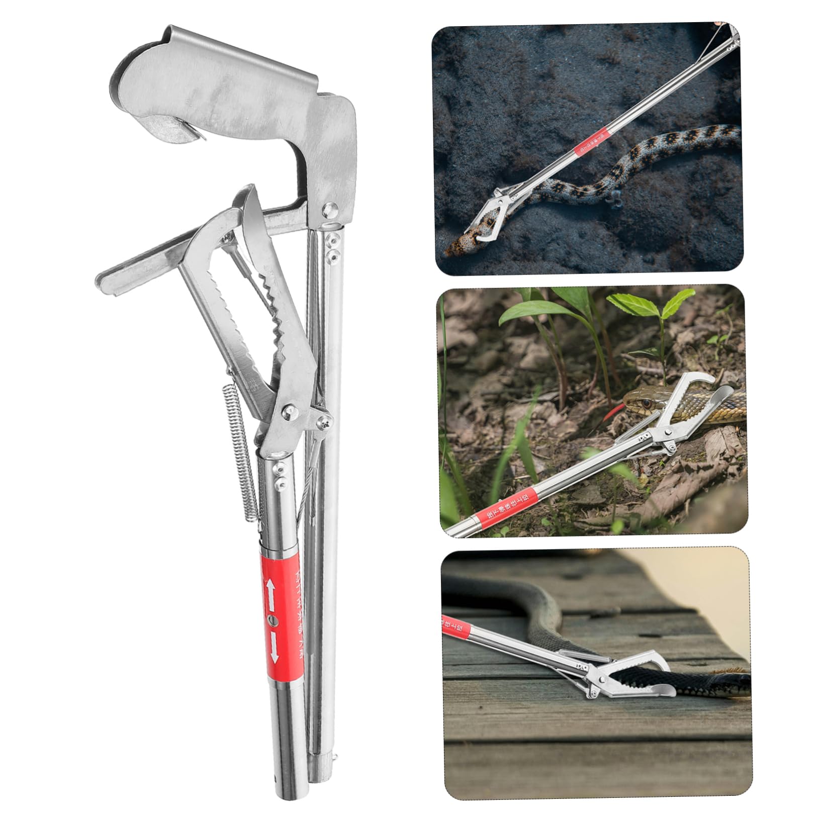 LIFKOME Pinza per Crostacei Impugnatura in Metallo Inossidabile per Design Antiscivolo per Acchiappare Granchi e Gamberi Acchiappare Granchi e Gamberi