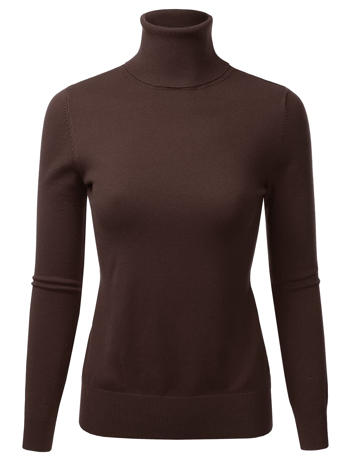 LALABEE Women's Long Sleeve Pullover Turtleneck Slim Fit Stretch Knit Sweater (S-XXL)
