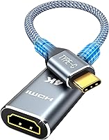 Highwings USB C to HDMI Adapter 4K@60Hz, Thunderbolt 3/4 Compatible for iPhone 15/16 Pro Max, MacBook Pro/Air, iPad, iMac