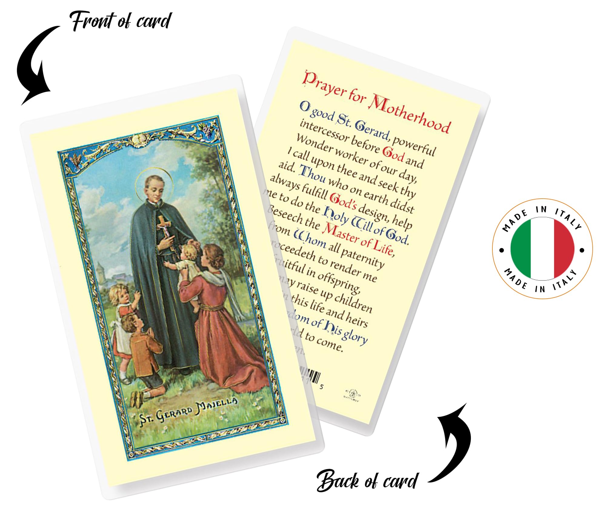 Set Da 50 Biglietti E Medaglie Di San Gerardo Per La Fertilità E La Gravidanza - Ideale Per Regali Spirituali E Preghiera