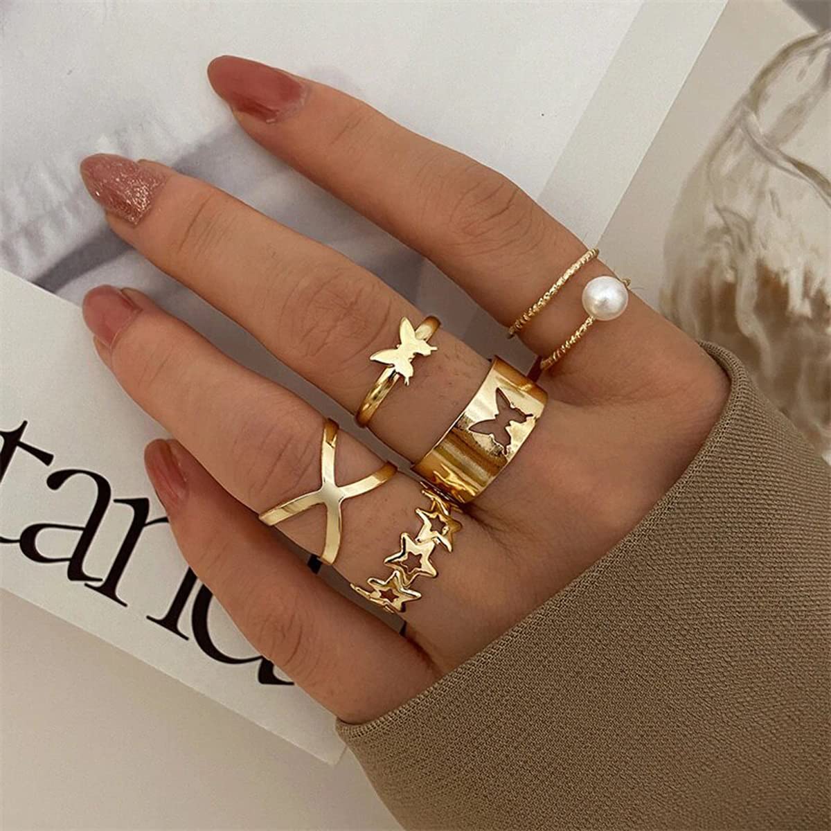 Stackable Rings Set - Style 7