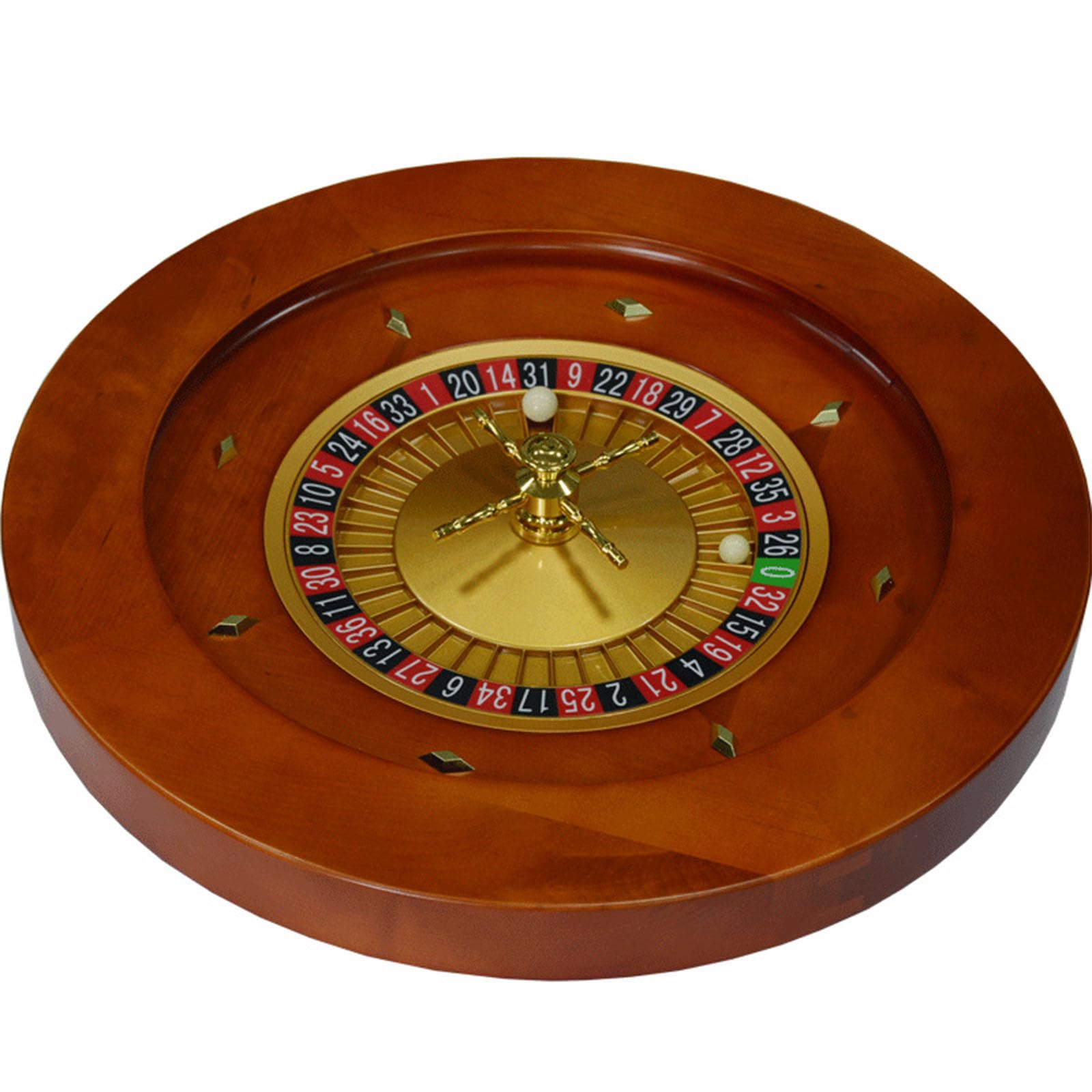 Genérico Ruleta de Madera de Lujo Rueda de Ruleta 20 Pulgadas Mesa Giratoria de Madera con Rodamientos de Precisión Ruleta de Club para Adultos Ideal para la Noche,001