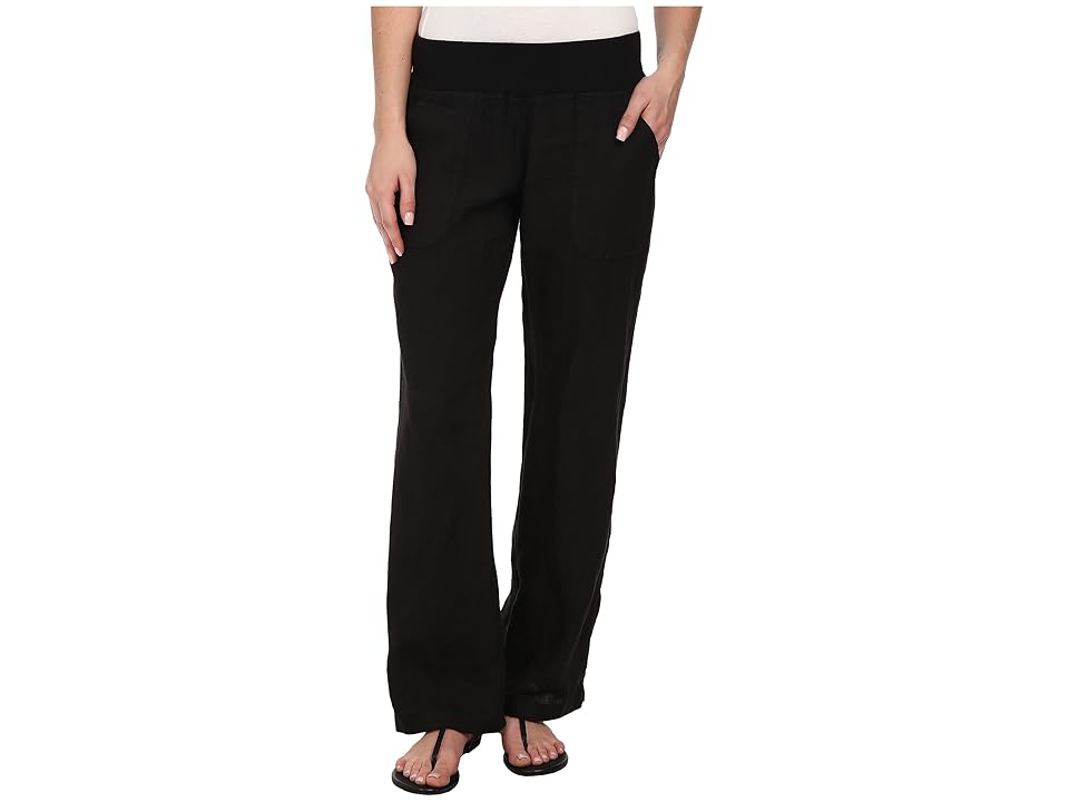 

Allen Allen Linen Long Pant (Black) Women's Casual Pants