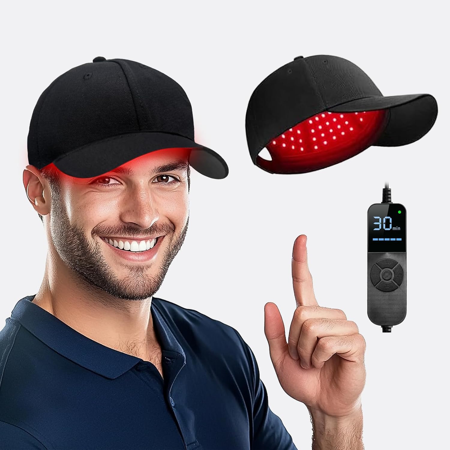 Laser Cap, Promote Hair Growth in Males or Females. Red Light Therapy for Hair Growth Cap - Image 4