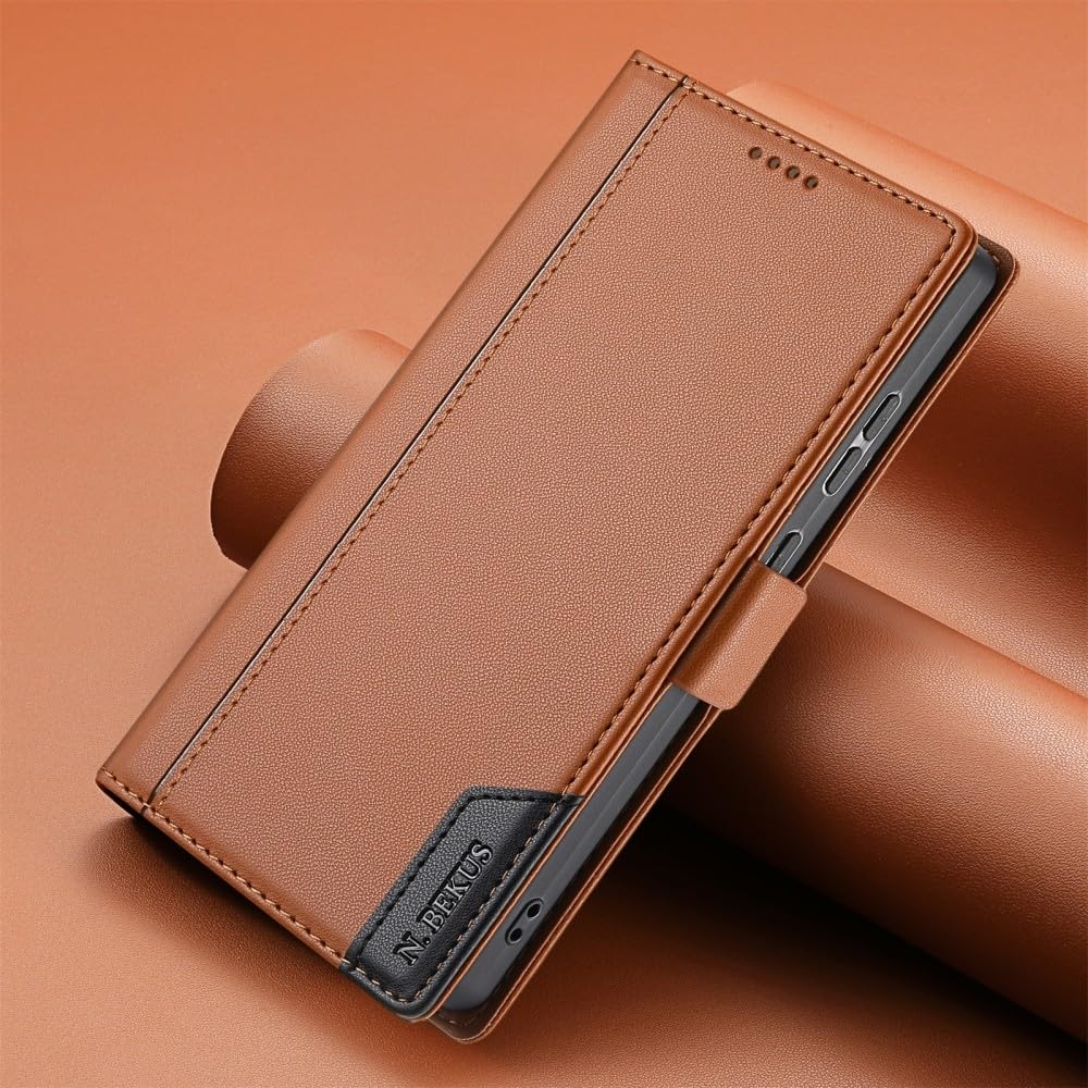 Étui cuir marron Samsung S26 Plus pour simplifier vos sorties - 8