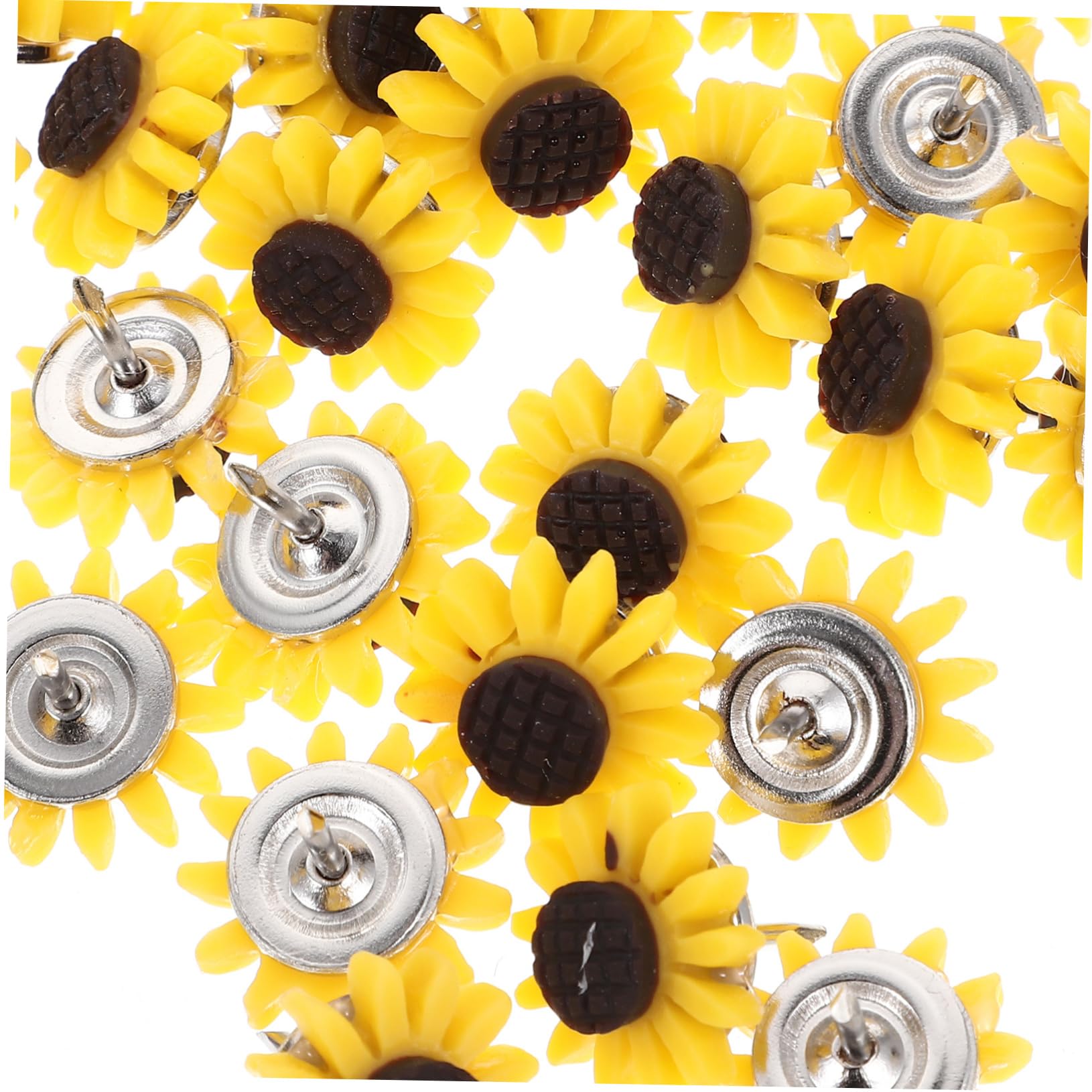 Cabilock 5 Series Chinchetas Decorativas De Girasol Oficina Clavos De Coloridos Tableros De Anuncios Y Manualidades 40 Piezas X 5