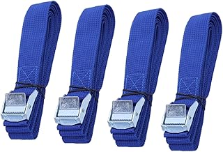 OHPHCALL 8pcs Adjustable Straps Luggage Straps for Car Lashing Straps with Buckles Cam Lock Buckle Straps Packing Belt Tie Shoulder Strap Seat Belt Buckle Blue Travel Vehicle Rope