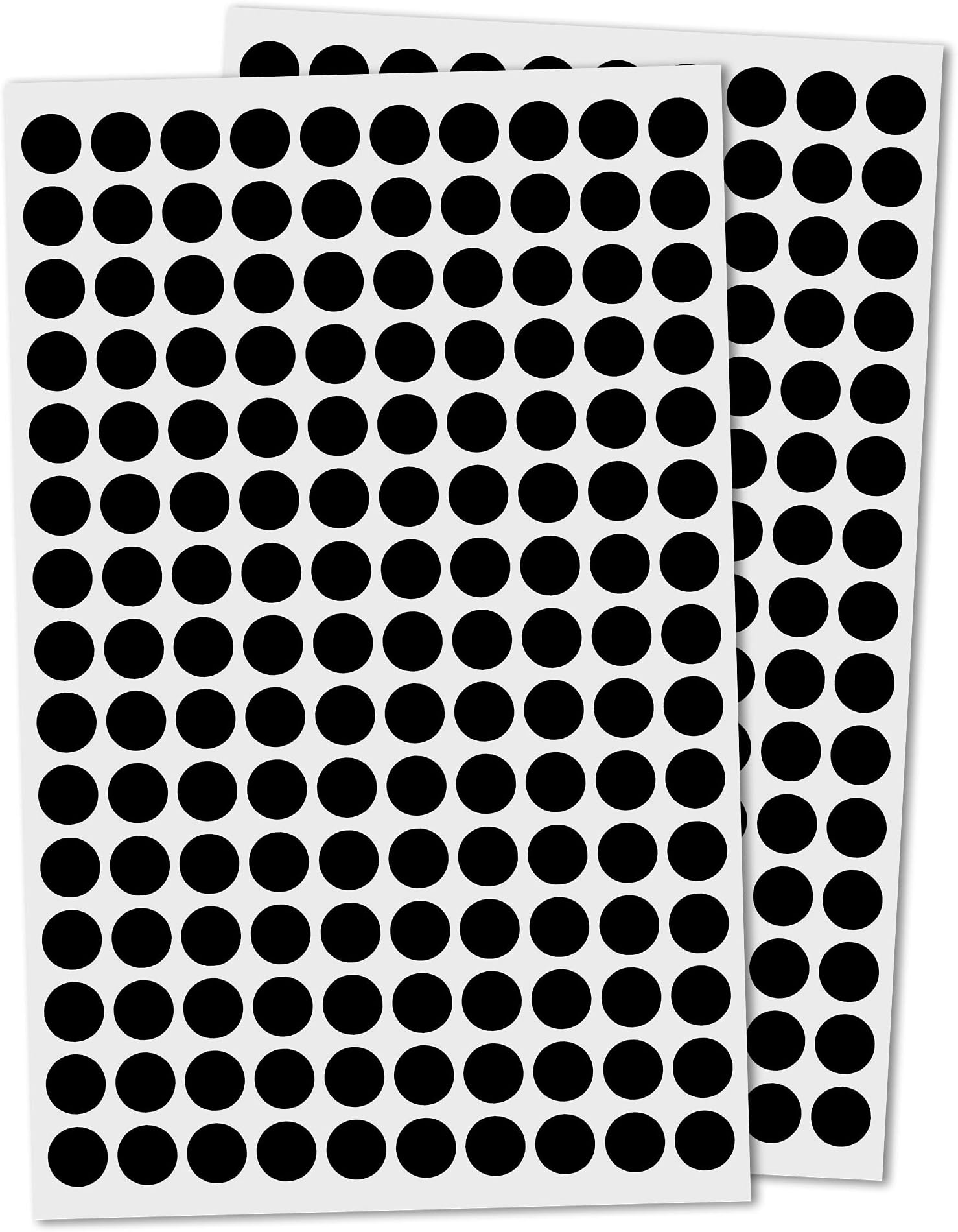 3,000 Pack, 10mm Round Dot Stickers Sticky Labels - Black