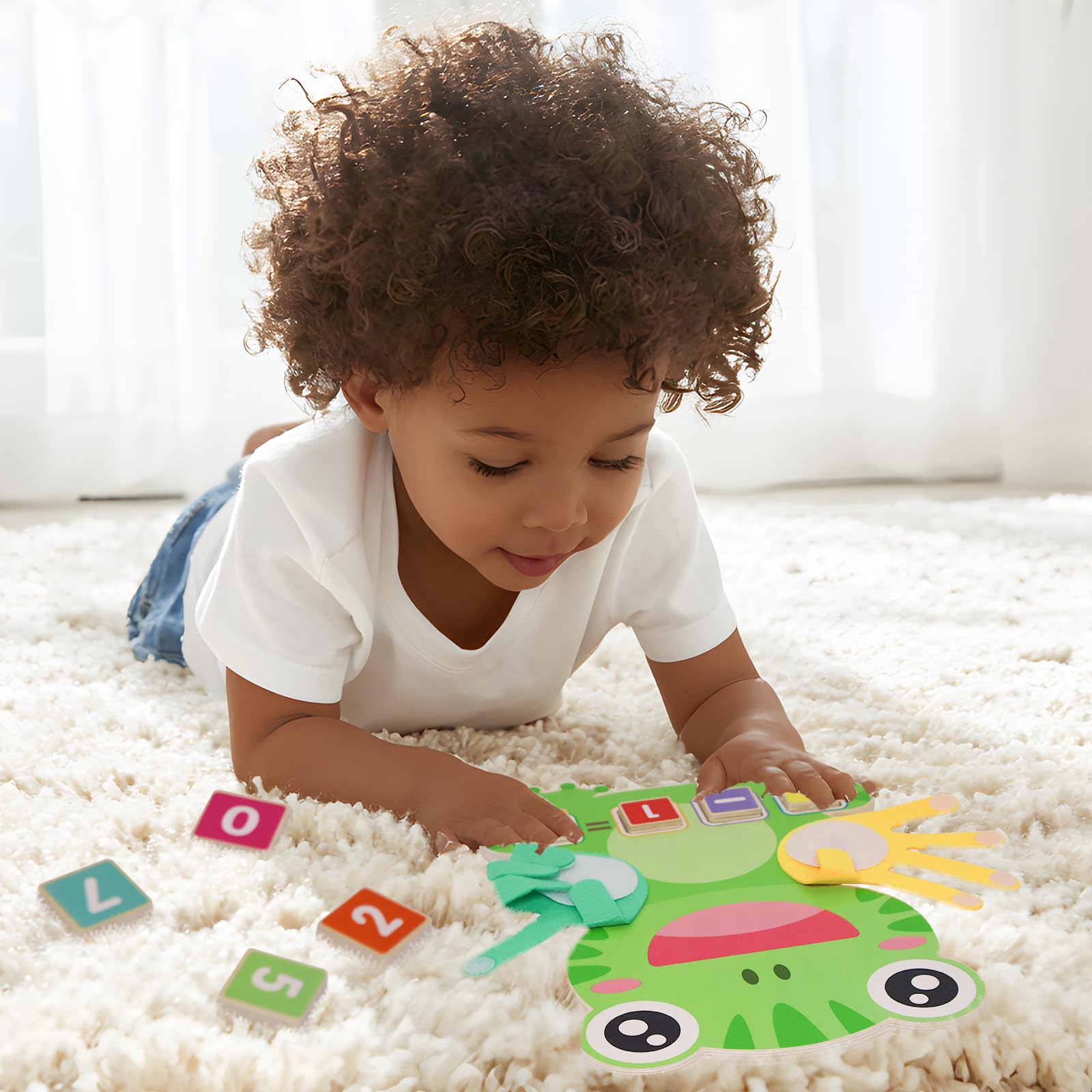 Juguetes de aprendizaje preescolar para niños pequeños de 3, 4, 5 años, bloques de números para contar los dedos para niños, juguetes educativos de manipulación matemática, juguete educativo 6