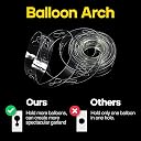 ITAF Hand Held Balloon Air Pump Inflator For Metallic Pastle Balloons,5 Meter Balloon Arch Kit & 1 Roll of 100 pc Removable Glue Dot For Decoration of Birthday/Anniversary/Baby Shower/Bachlorette gallery image