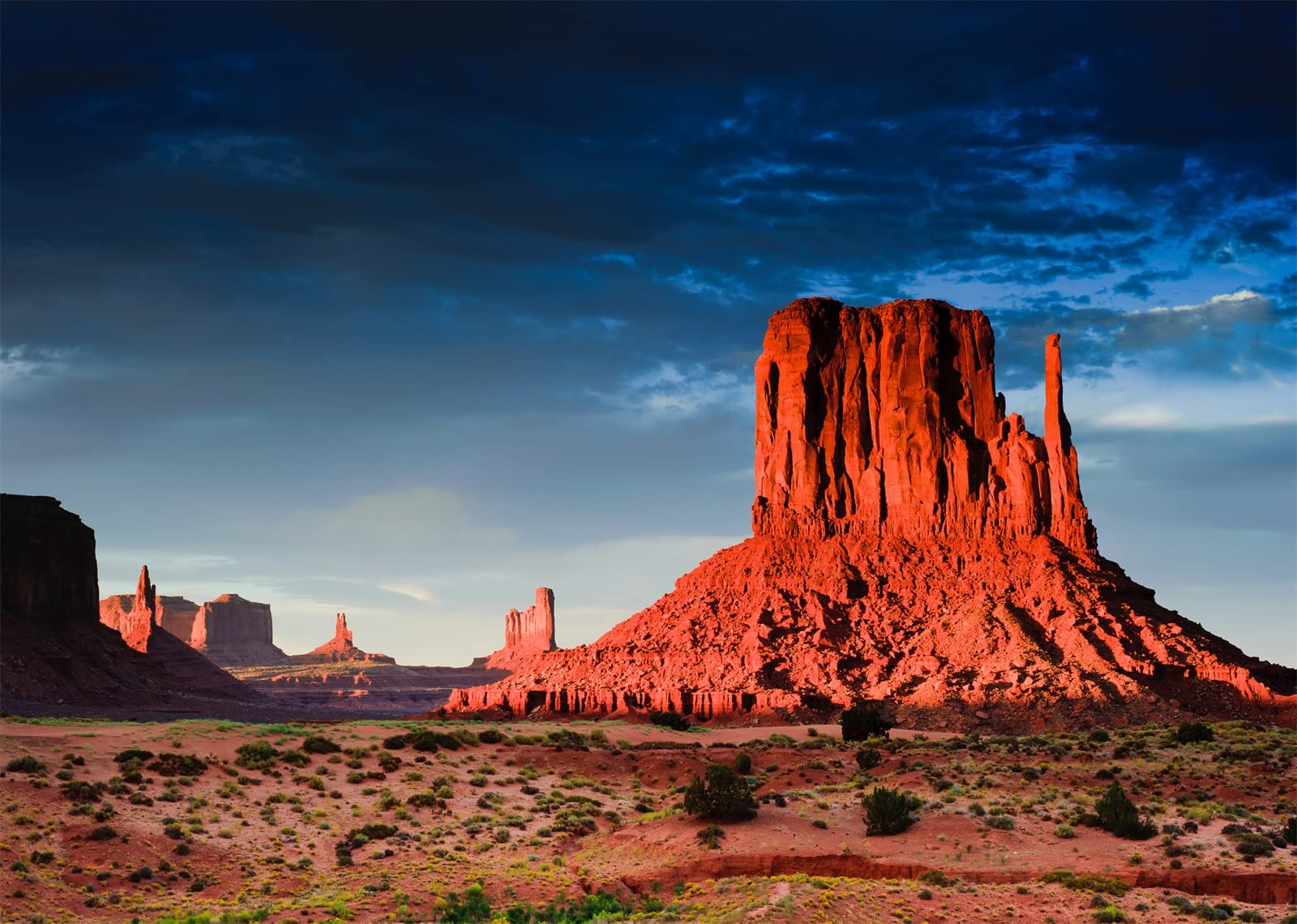 15x8ft Las colinas de Monument Valley telón de Fondo del Desierto de Gobi del Oeste Americano para fotografía Naturaleza Paisaje Foto Viajes al Aire Libre Senderismo Retrato fotomatón