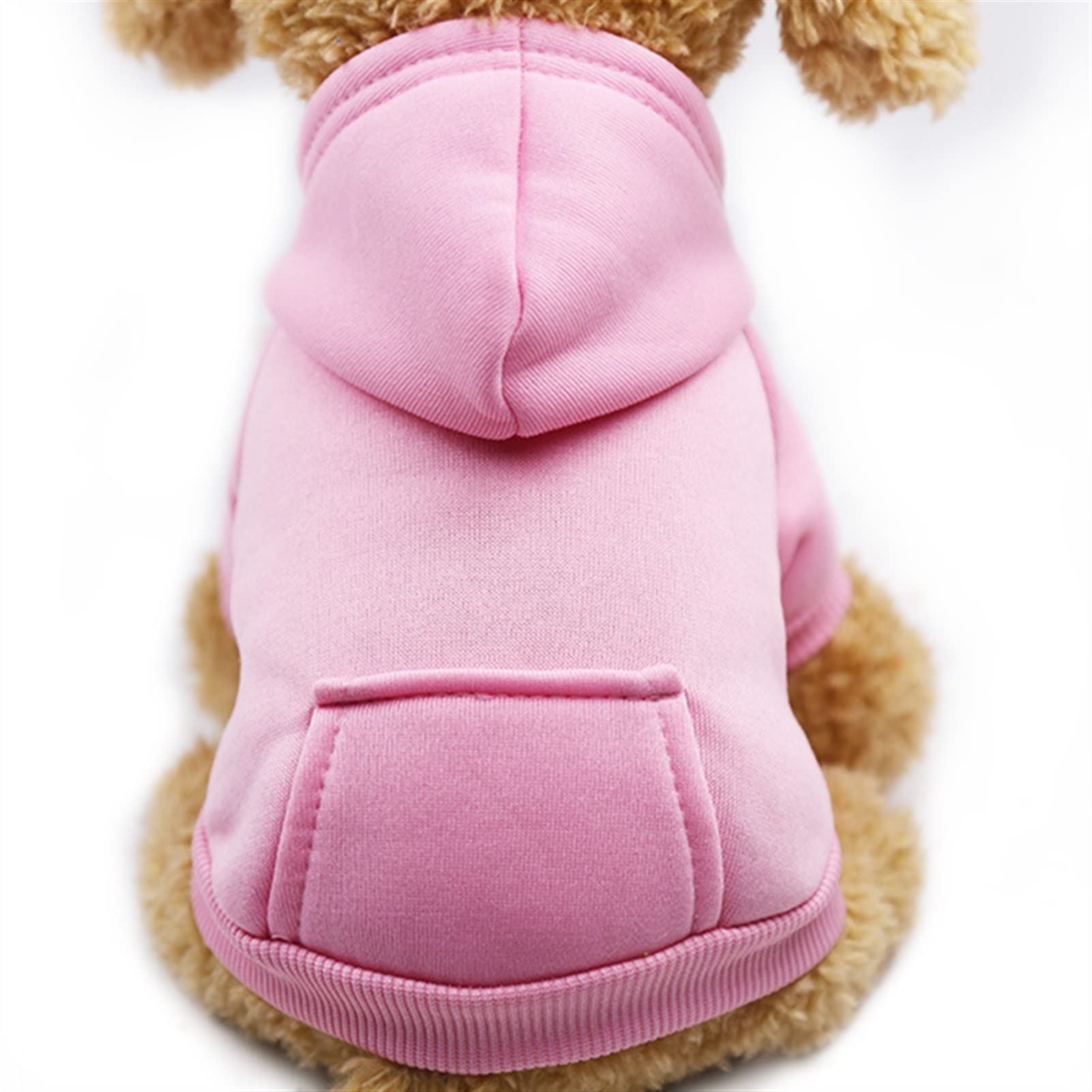 Vêtement chaud pour petit chien rose 0XL | Manteau hiver Chihuahua cosy