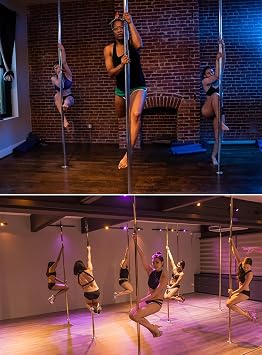 Stripper Pole Portable Dancing Pole with Extension,Stripping Pole for High Ceiling,Static Competition Dancer Poles for Apartment,9.8ft