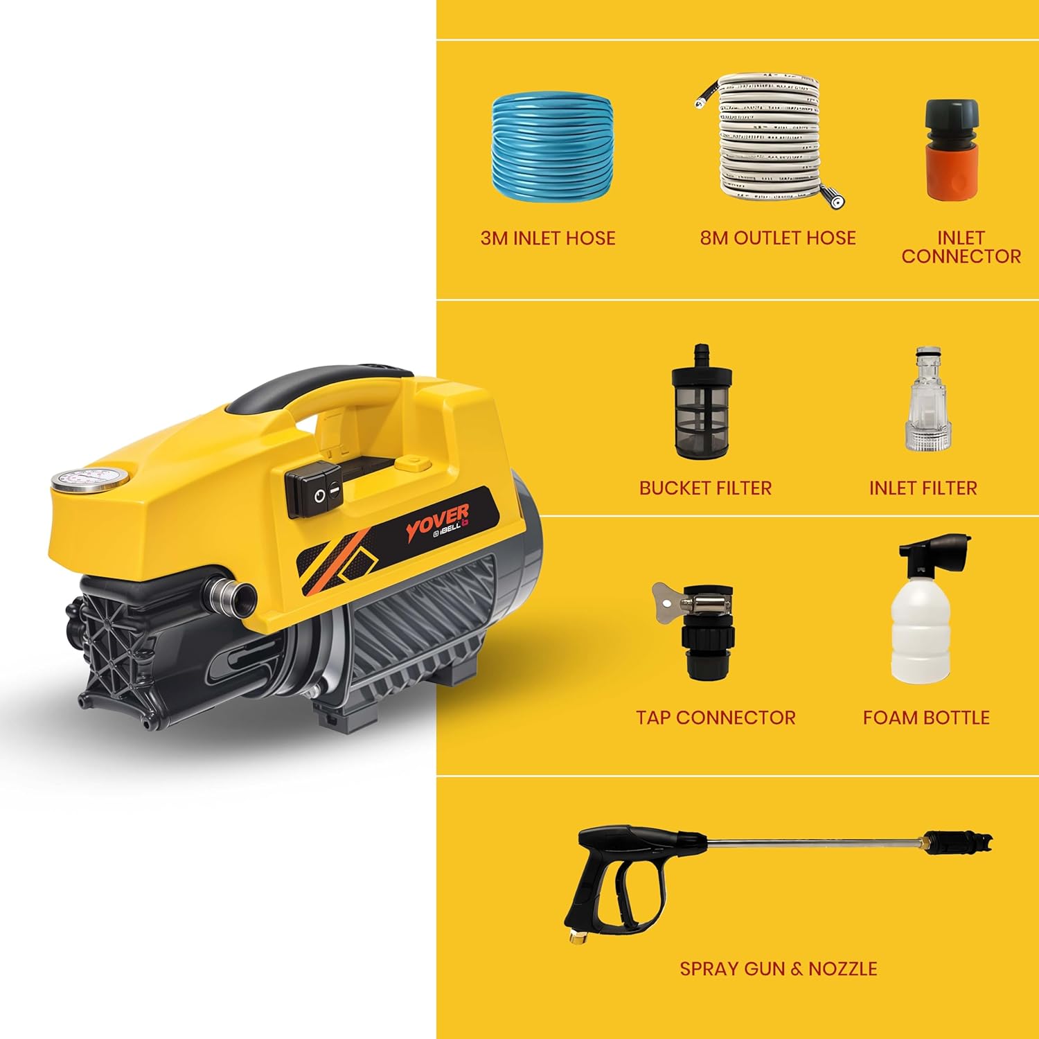 IBELL YO1800 High Pressure Washer main unit