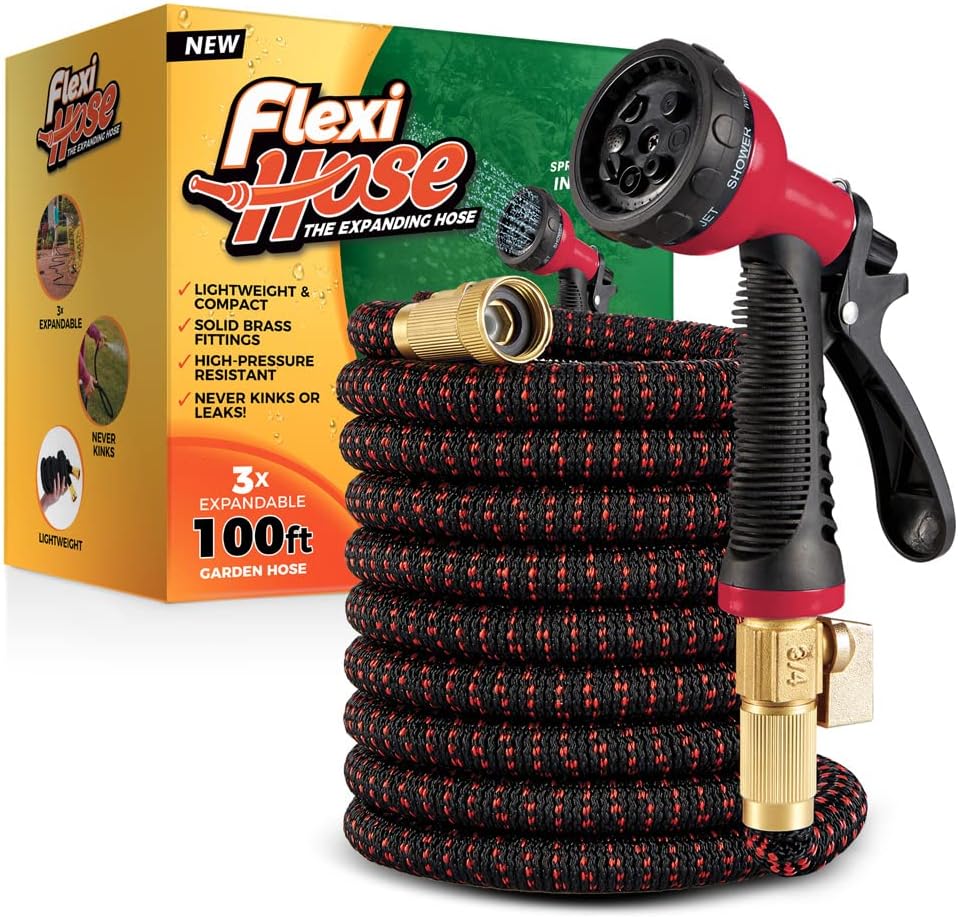 Flexi Hose Upgraded Expandable Garden Hose Pipe Including 8 Function