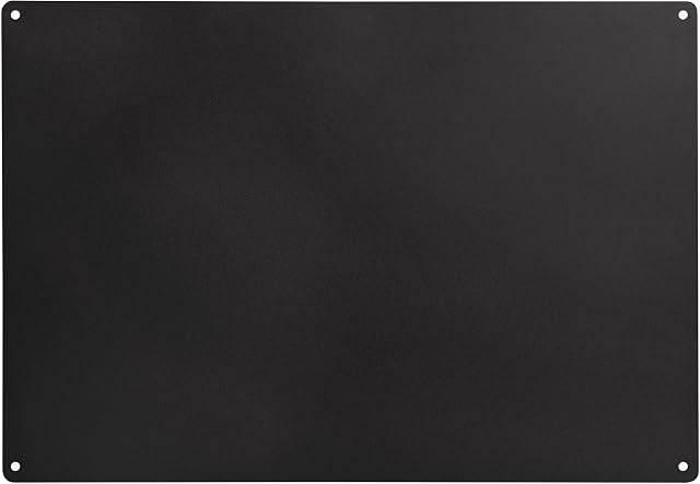 Steel Magnetic Chalkboard | Magnetic Board Black | 58 x 40cm | Magnetic, writeable/wipeable Chalkboard for Home and Office use | Designed for use with Liquid Chalk pens and Standard Chalk