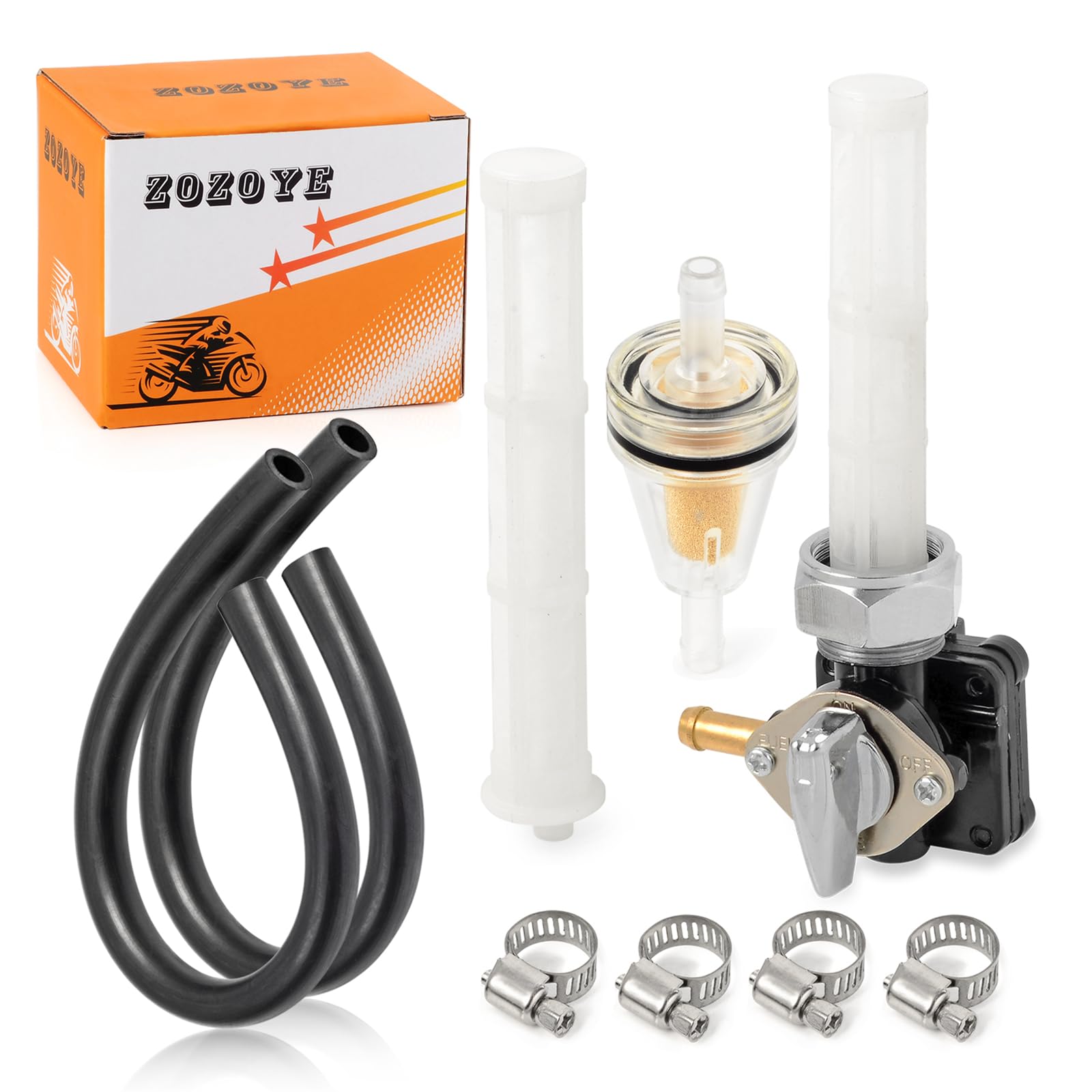 Amazon.com: Fuel Valve Petcock 22mm Left exit For FLST FXST FLT 