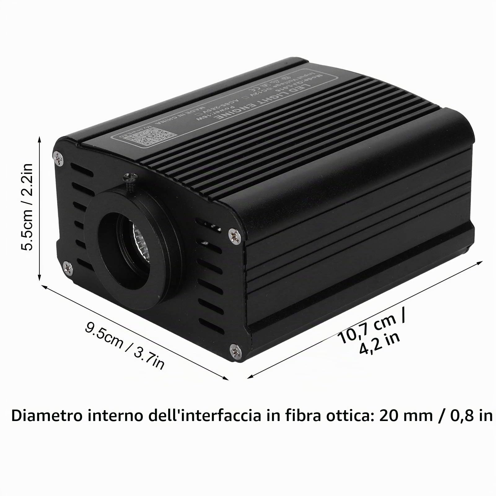 RGBW LED Kit Plafoniere a Stella in Fibra Ottica con Bluetooth App Remote Controllo Kit di Plafoniere Star, Fibra Ottica Cielo Stellato per Auto Casa Teatro