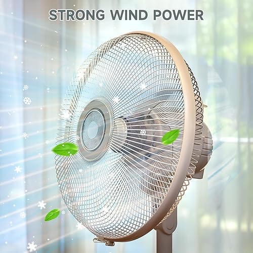 Miniatura 5 de DOITOOL Juego de aspas de ventilador de plástico universal de 3 hojas, cuchillas de ventilador de repuesto de 16 pulgadas con cubierta de tuerca,