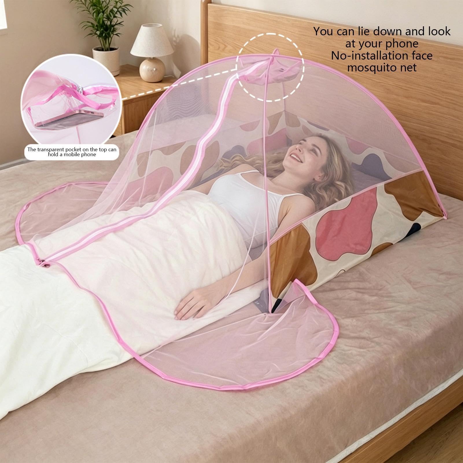 Tente Anti-Mouche Filet Pliable en Portable Respirant