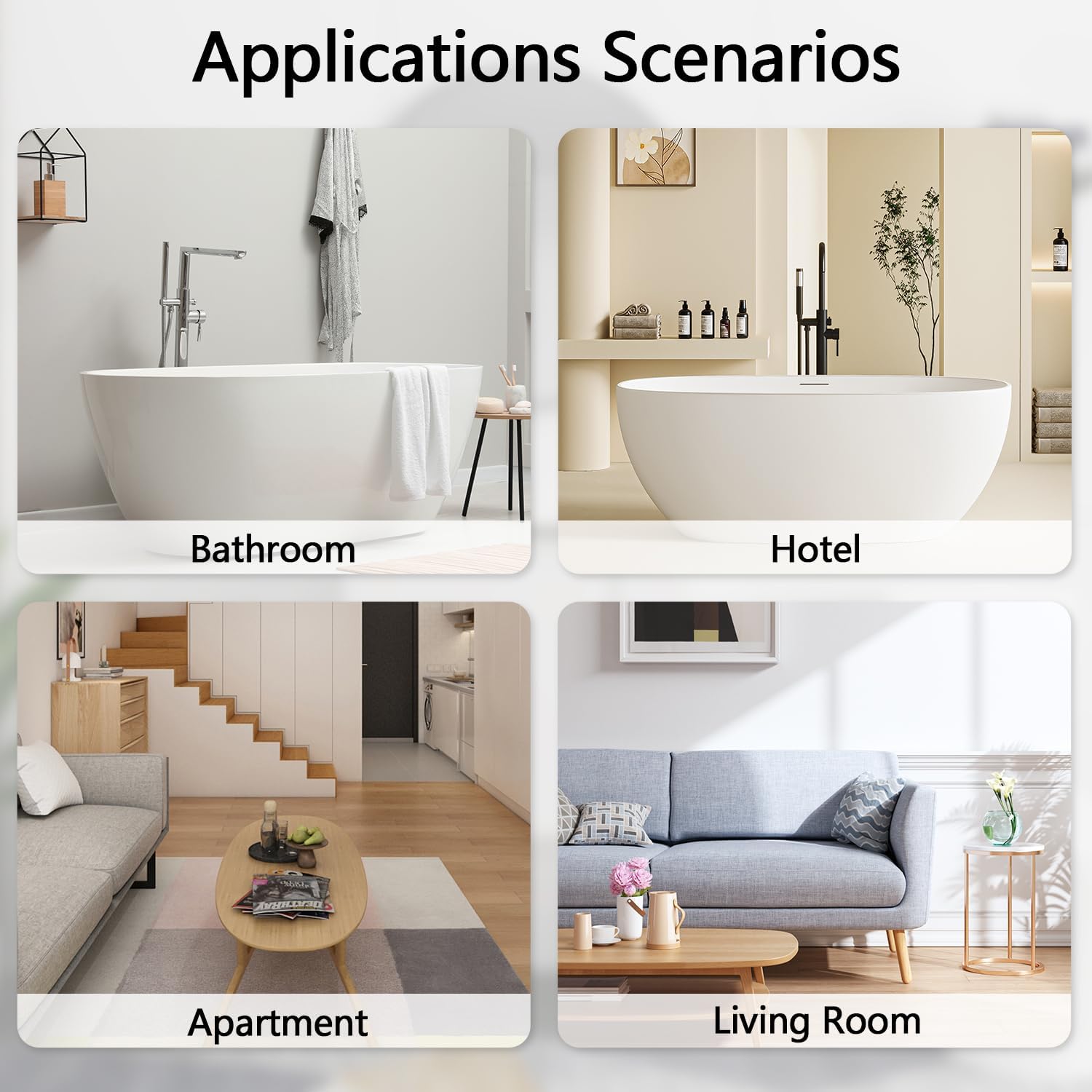 No Hook Shower Curtain with Snap in Liner, Gray Abstract Wavy Line, Minimalist Modern Neutral Bathroom Shower Curtain, Waterproof Fabric with See Through Mesh Top Window, 71x74 Inch