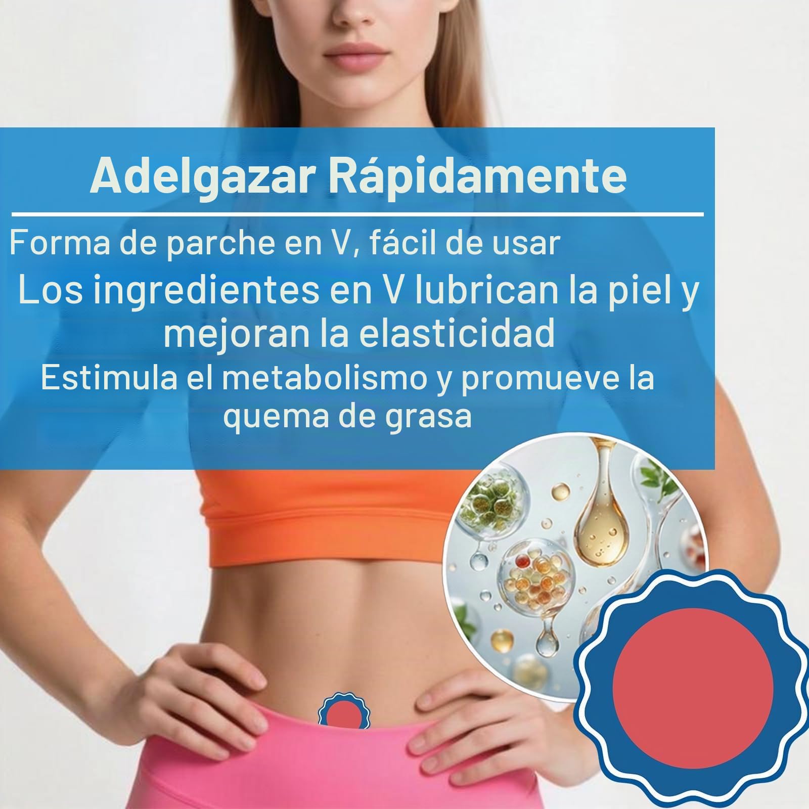 90 Piezas Parches Adelgazantes Moringa y Berberina, Slim Patch, Parche de Ombligo para Abdomen y Cintura