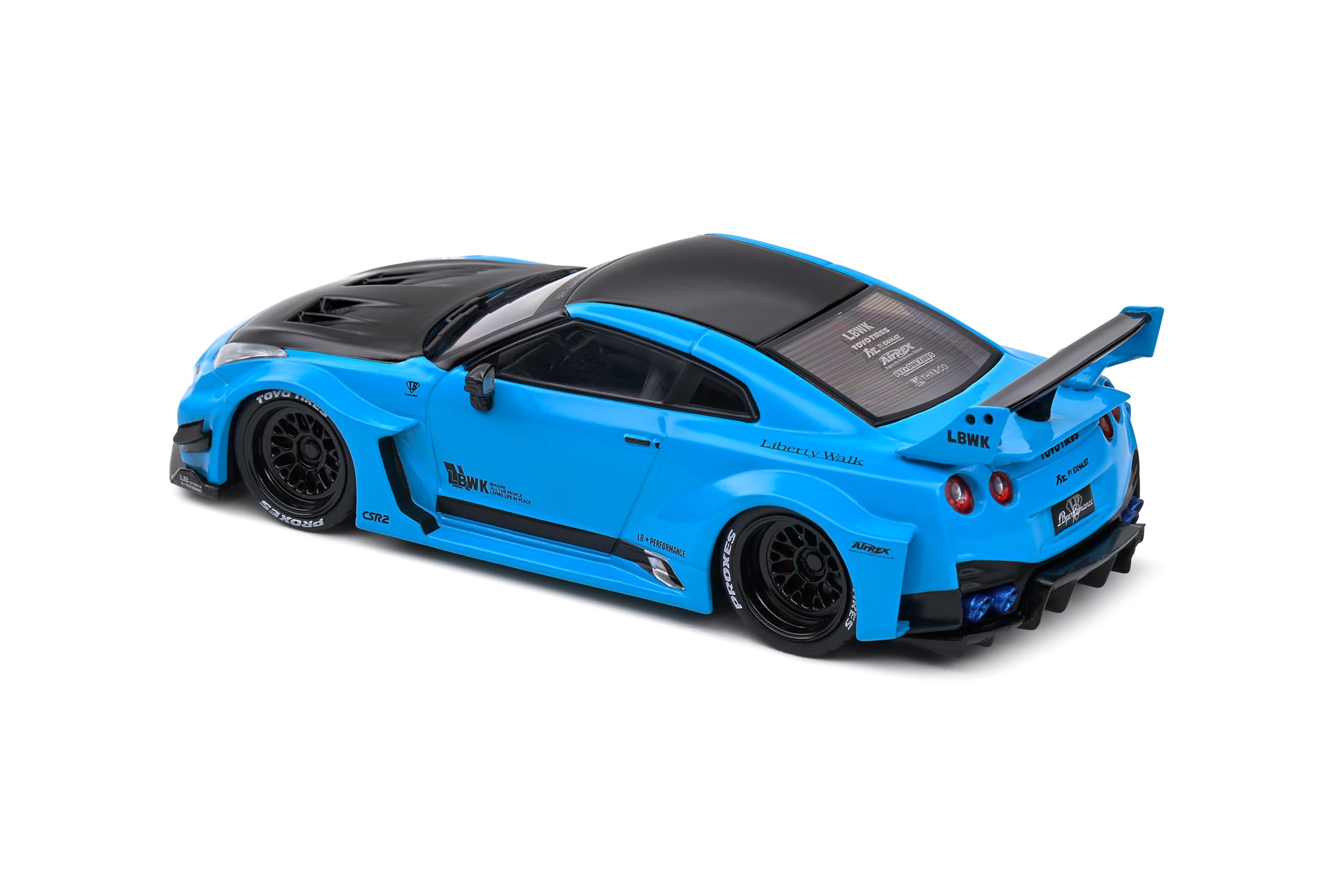 Amazon | ソリド 1/43 日産 GT-R R35 LBシルエット 2019 ブルー