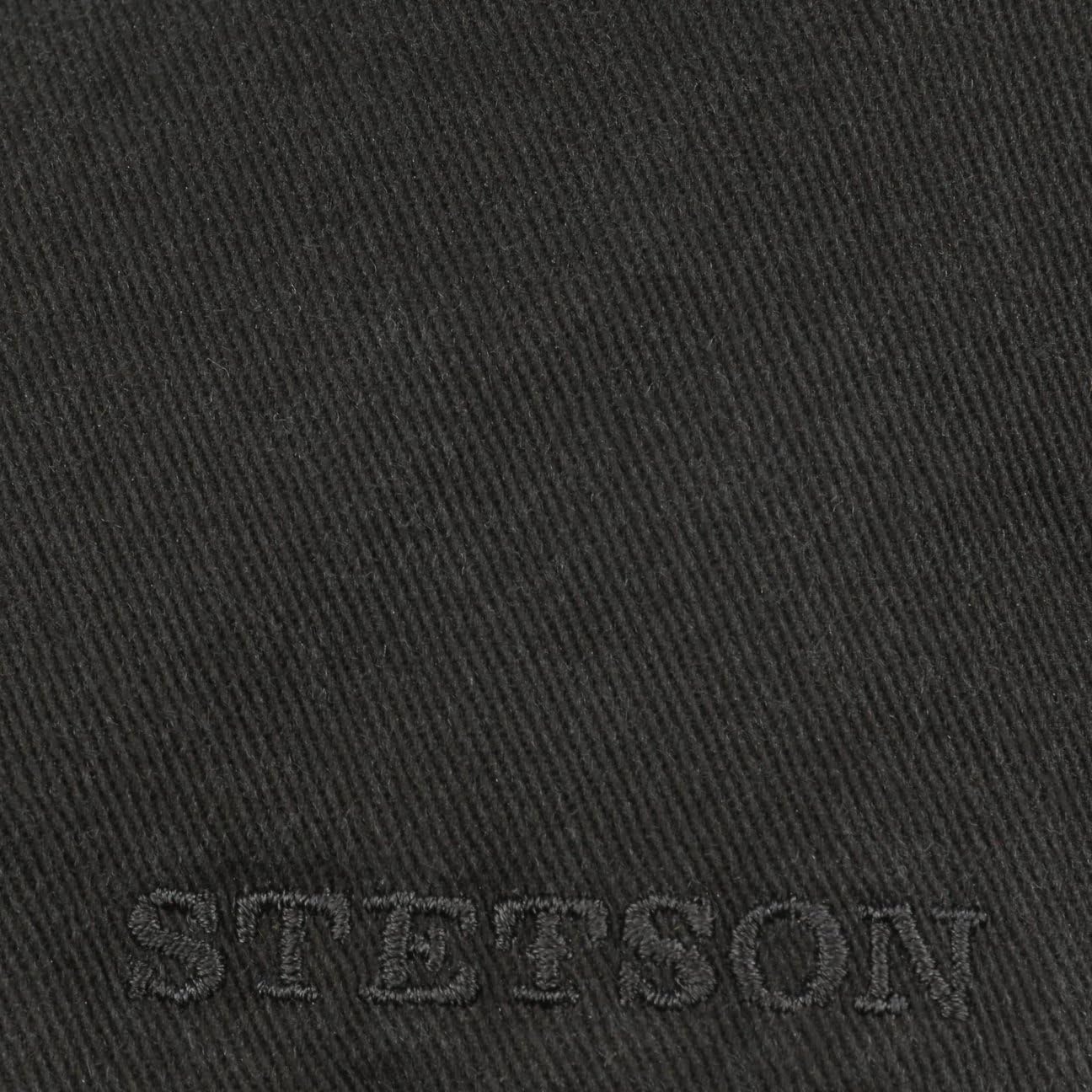 Stetson Casquette Texas Anti-UV Femme/Homme - Gavroche en Coton de Soleil avec Visiere Ete Printemps-ete - L (58-59 cm) Noir