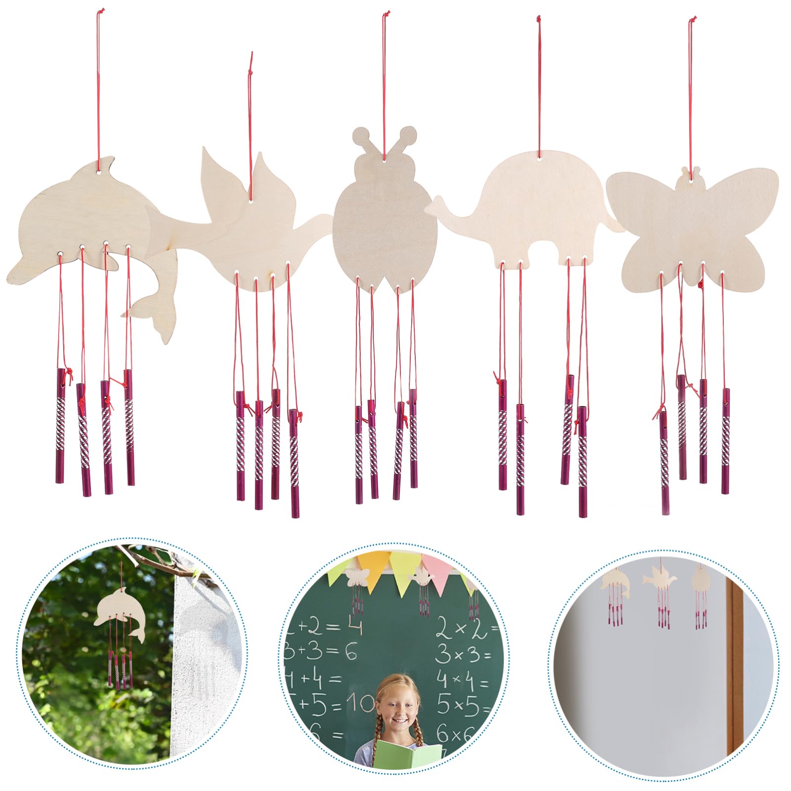 Wooden Wind Chime DIY Craft Kit for Kids