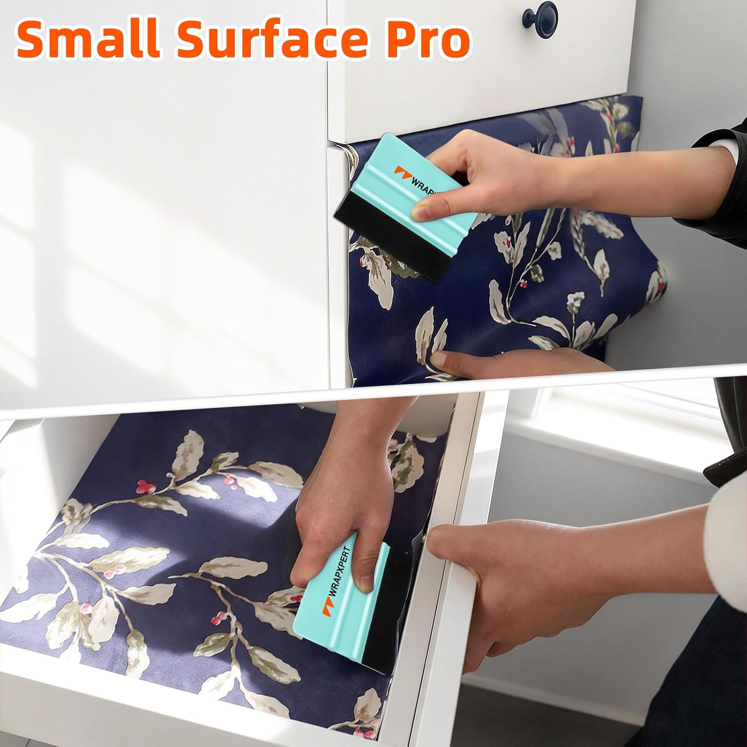 WRAPXPERT Wallpaper Smoothing Tool Kit, Wallpaper Tools for Applying Peel and Stick Contact Paper Vinyl Film, Wallpaper Installation Tools For Wallcovering, Vinyl Backsplash Applying