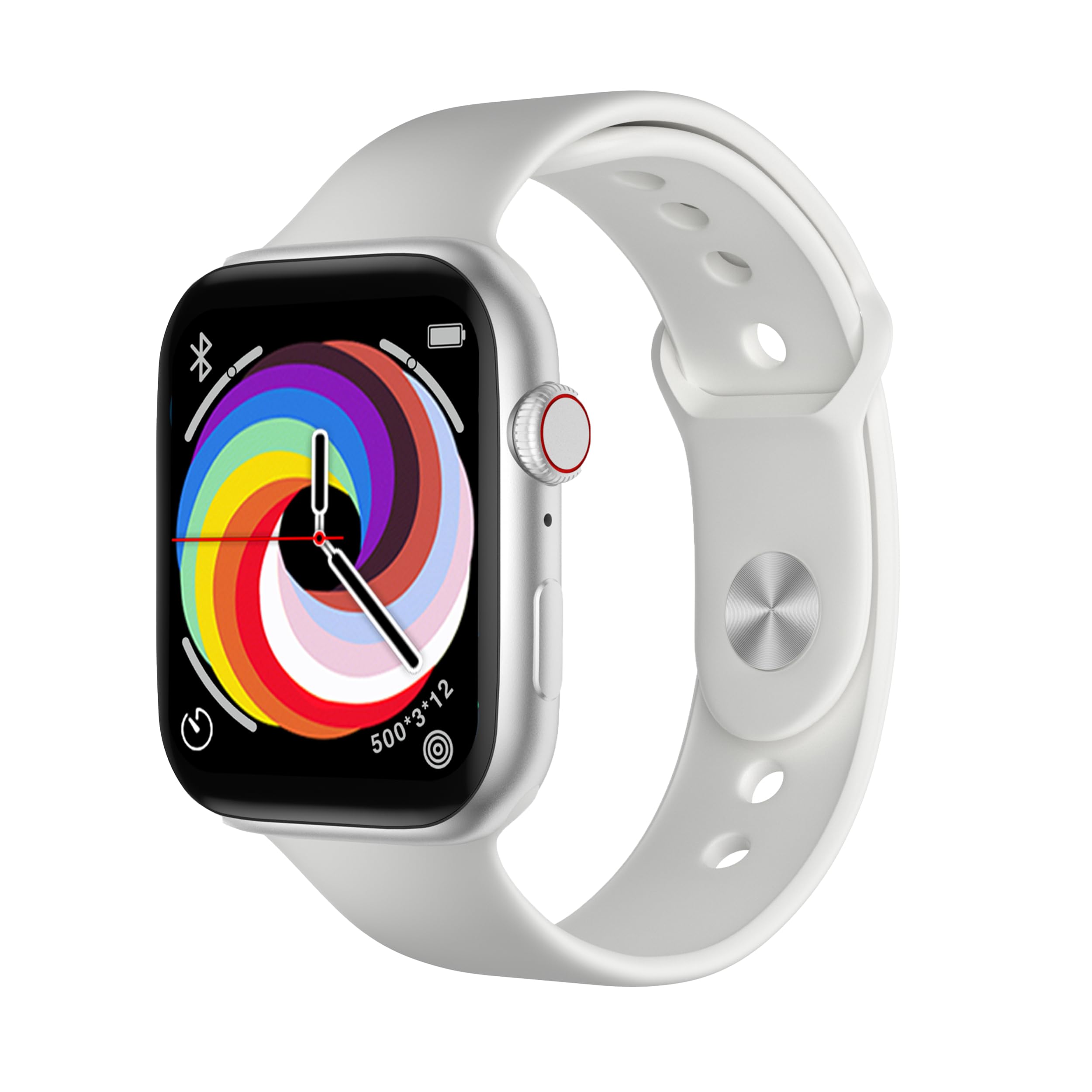 Adcom Ignite Voice 1.85" Full Touch Screen Display Smart Watch with Bluetooth Calling, 60 Sports Modes, Heart Rate Monitor & 7 Days Battery (White) (B0D1NC4SSL) Amazon Price History, Amazon Price Tracker