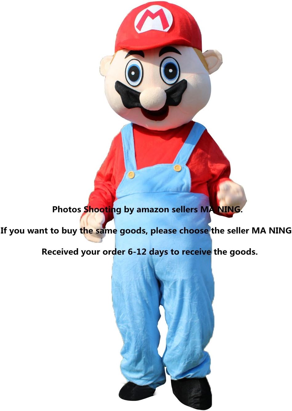 Super Mario Adult Size Cartoon Mascot Costume