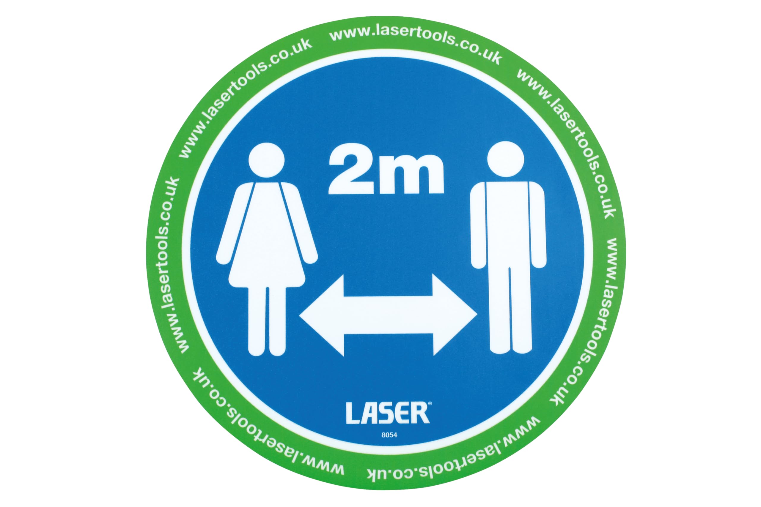 Laser 61701 Tools Floor Sticker 2m Distancing 6pc x 2