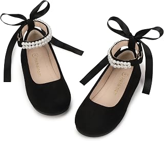Hehainom Girls Dress Shoes Toddler Flower Girl Ballet Flats